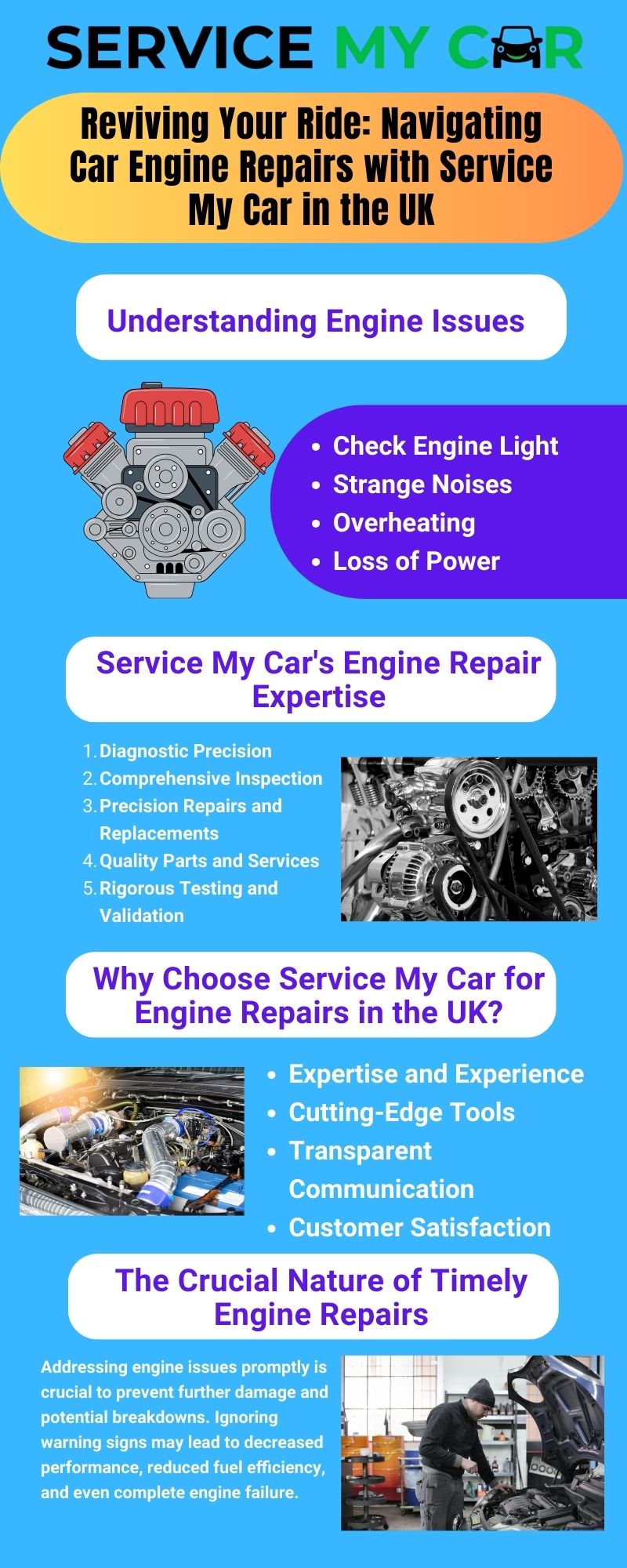 Reviving Your Ride: Navigating Car Engine Repairs with Service My Car in the UK